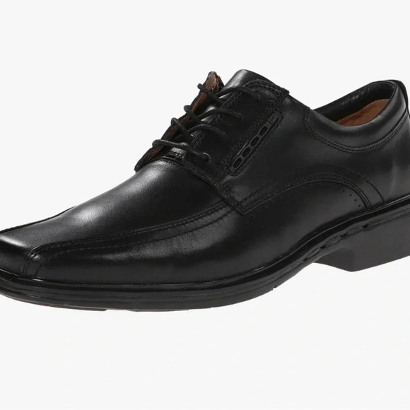 Clark’s  UNKENNETH WAY shoes men ,leather ,lambskin,NEW! ,black ,size 8 & 13 - Picture 2 of 16